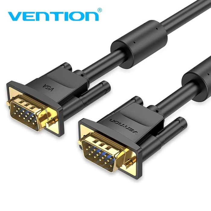 VGA Cable High Grade 3+6 with Ferrite Core PVC Black