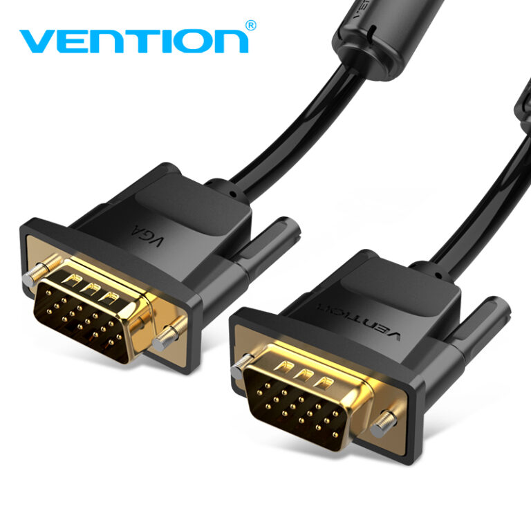 VGA Cable High Grade 3+9 with Ferrite Core PVC Black